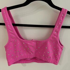 Skims Rhinestone Bralette Size Small